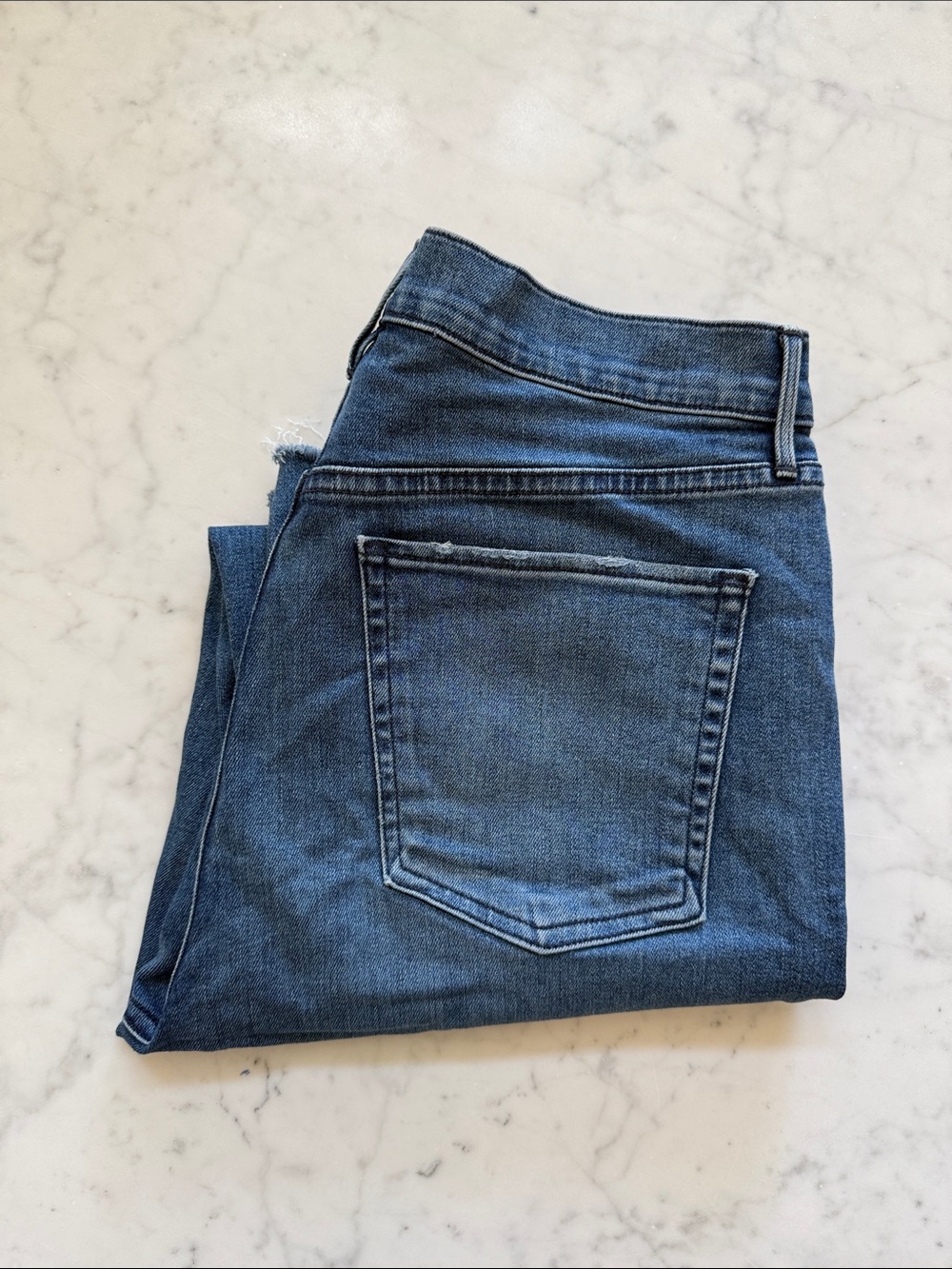 3x1 NYC Austin Crop Straight Leg Jeans Size 29 High Rise Medium Wash
